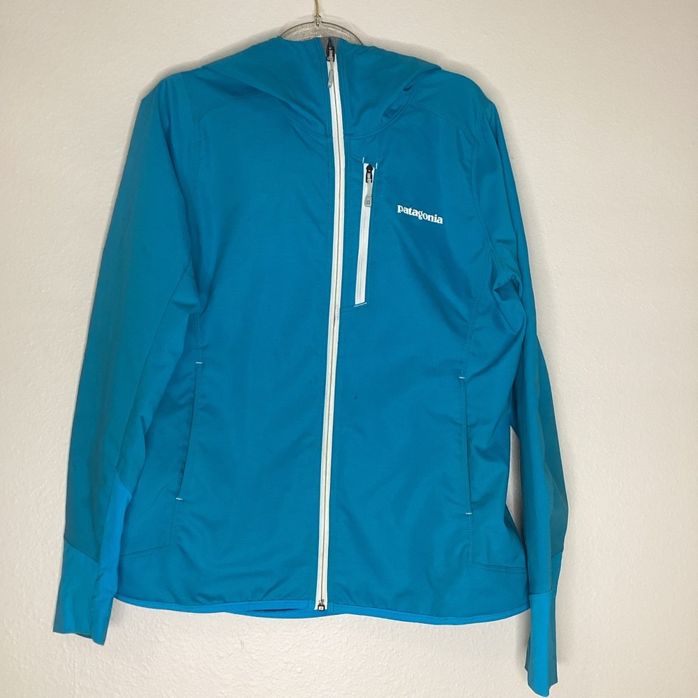 Patagonia Levitation Hiking Hooded Jacket Teal S
